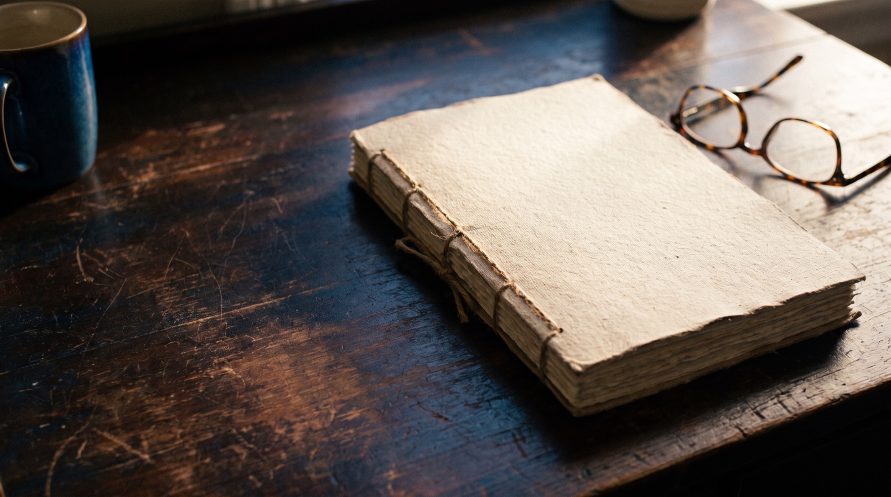 Printed quarterly report on a desk